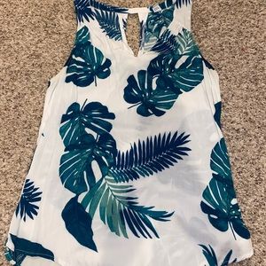 Palm Print Tank Top